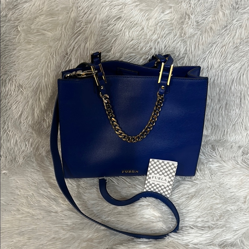 Furla Blue Leather Women's Bag